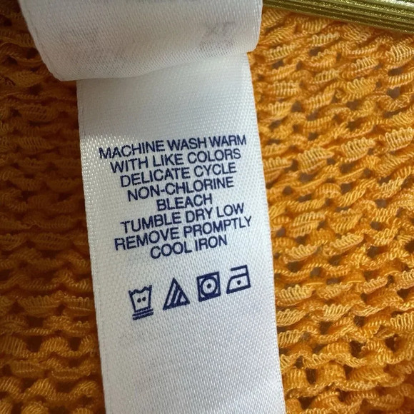 Y2K JH Collectibles Artsy Floral Knit Short Sleeve Sweater XL Pink Orange Top - Picture 5 of 5